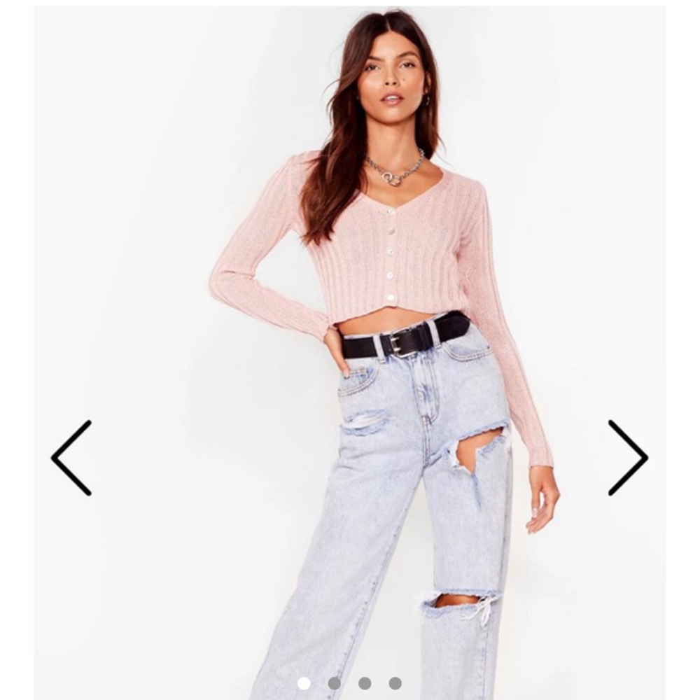 NASTY GAL “Cropped button down cardigan”